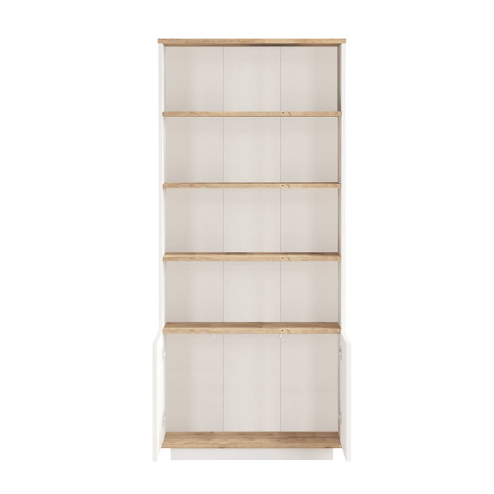 Hanah Home Estantería Fr16-Aw Pino Atlántico y Blanco